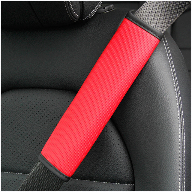 Seat Belt Cover PU Leather Breathable Universal Auto Seat Belt Covers Cushion Protector Safety Belts Shoulder Protection