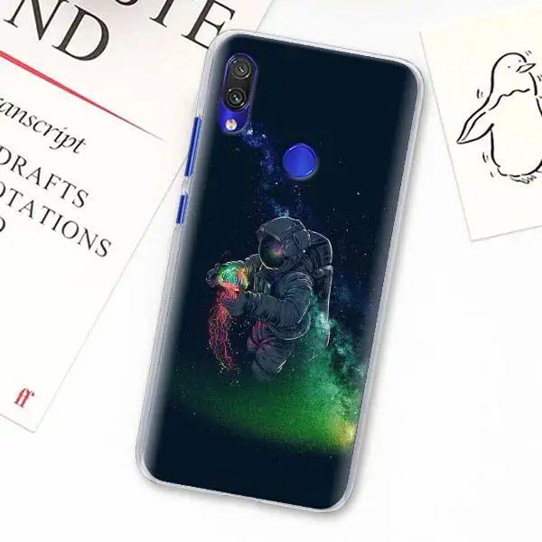 H11 Забавные чехлы для телефонов с мультяшным космонавтом для Redmi 7 7A 8A K20 Pro 6 6A 5 Plus Redmi Note 5 6 7 8 Pro 8T S2 GO - Цвет: H11