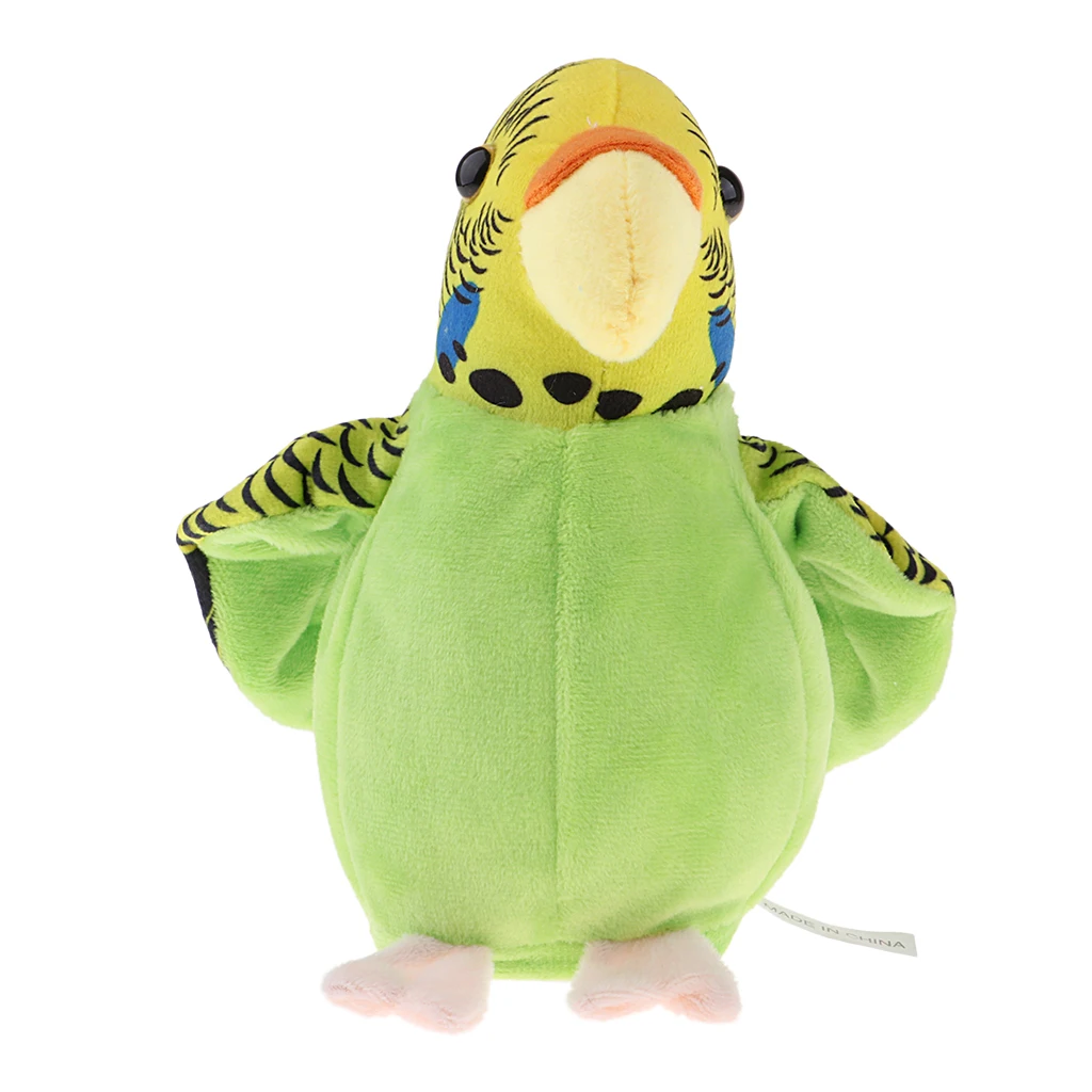 Cute Talking Parrot Plush Toys, Electric Talking Parrot Plush Toy Bird Repeat What You Say for Kids Children