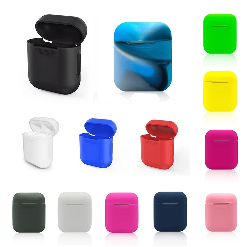 

1PCS TPU Silicone Bluetooth Wireless Earphone Case For AirPods Protective Cover Skin Accessories for Apple Airpods Charging Box