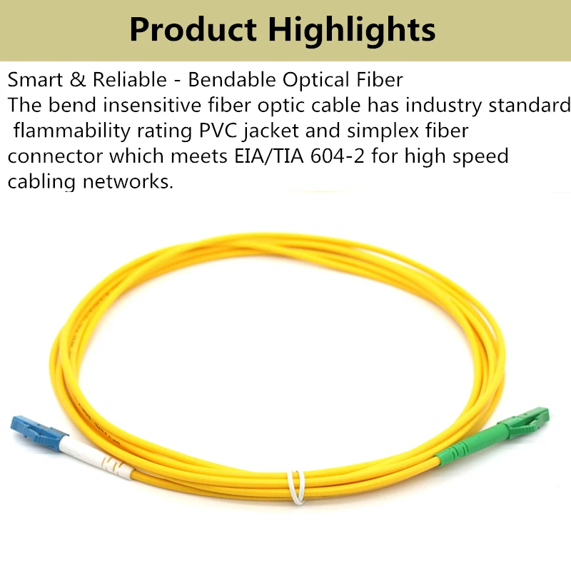 UPC Fibra Óptica Patch Cord Cabo LC-LC