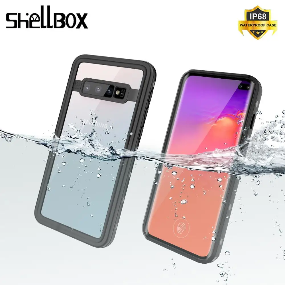 Чехол SHELLBOX IP68 Водонепроницаемый чехол для Samsung S10 Plus водонепроницаемый полная