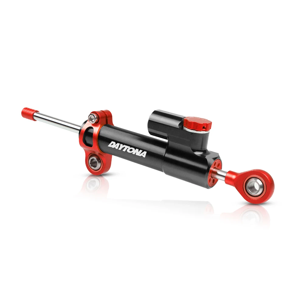 red and black Мотоцикл cnc Универсальный стабилизатор амортизатор рулевого механизма Монтажный кронштейн для TRIUMPH DAYTONA 600 650 675 2004 205 2006 2007 - Цвет: red and black