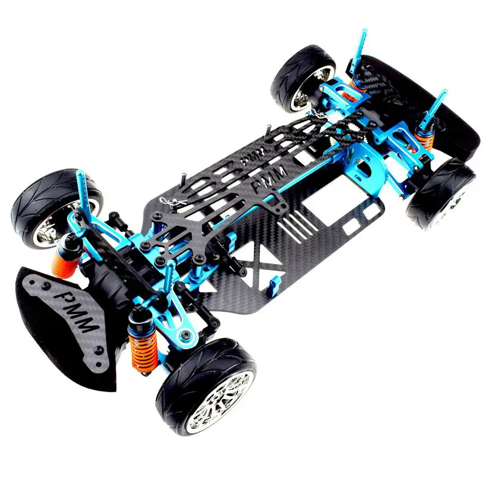 

MeterMall Aluminium Alloy & Carbon Shaft Drive 1/10 4Wd Touring Car Frame Kit for Tamiya Tt01 Tt01E Car