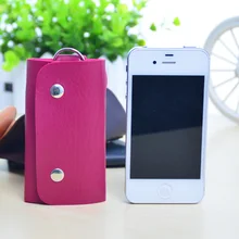 Горячая Распродажа чехол-кошелек из искусственной кожи для ключей от машины