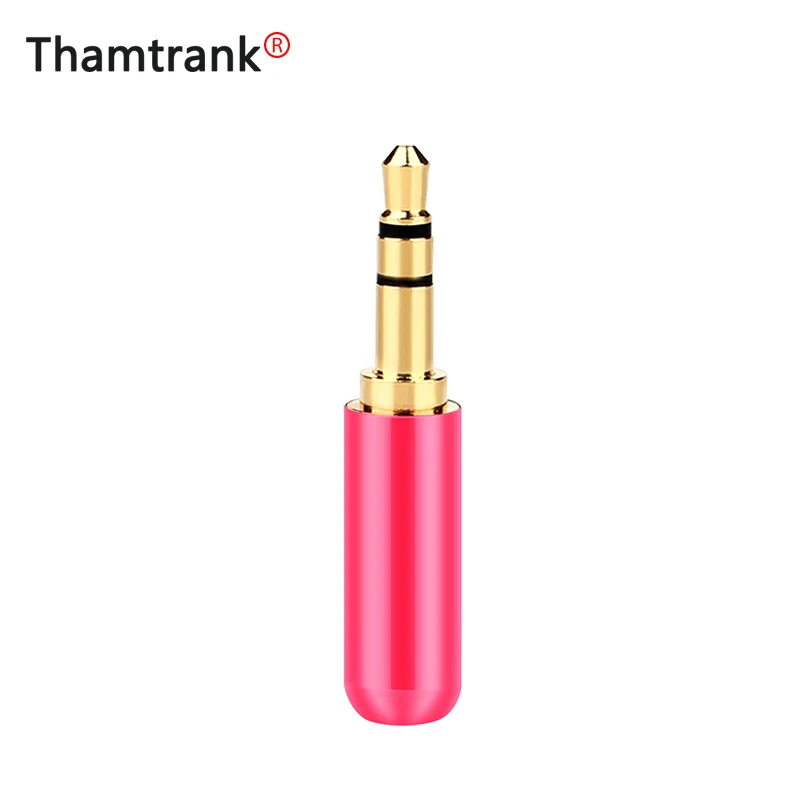 100pcs Mini Jack 3 5mm 3 Pole Male Plug Gold Plated Plug Aluminum Tube 3Pin 1 8 Stereo Plug Audio Connector DIY Headphone Jack