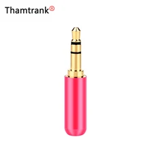 100pcs Mini Jack 3 5mm 3 Pole Male Plug Gold Plated Plug Aluminum Tube 3Pin 1 8 Stereo Plug Audio Connector DIY Headphone Jack