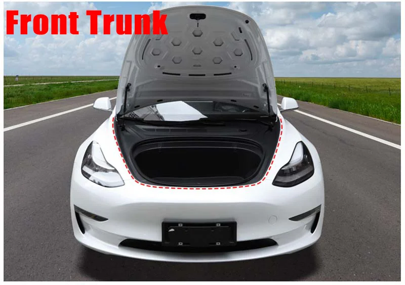 For Tesla Model 3 Y Car Door Rubber Seal Strip Stickers Kits Noise