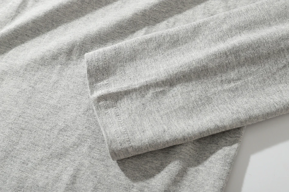 Отверстие однотонные, стиль Харадзюку вырез лодочкой футболка с длинным рукавом для мужчин свободные Harajuku уличная Camiseta Masculina футболка