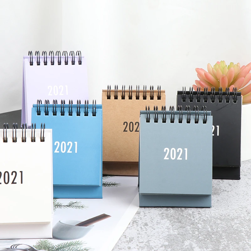2021 настольный мини календарь DIY портативный Настольный ежедневный планировщик