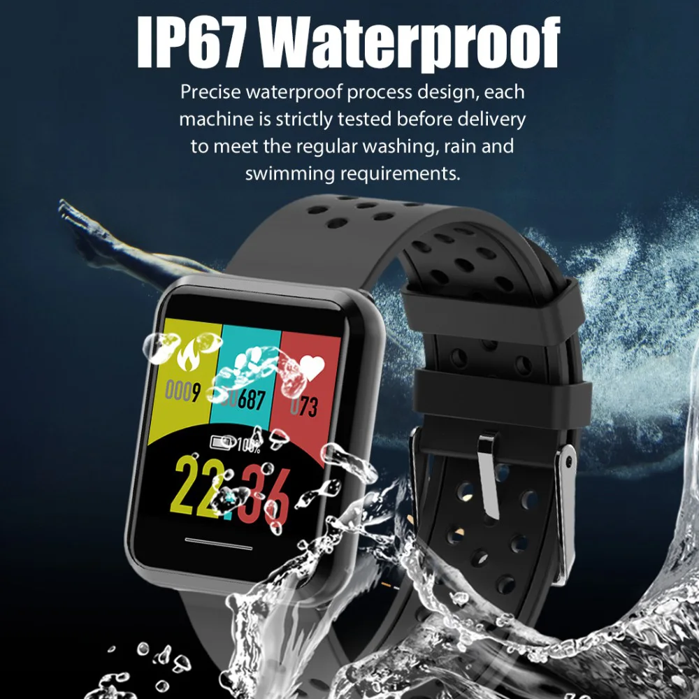 DK08 smart bracelet measurement of pressure pulse Smart Watch men activity tracker IP67 Waterproof smart band health wristband
