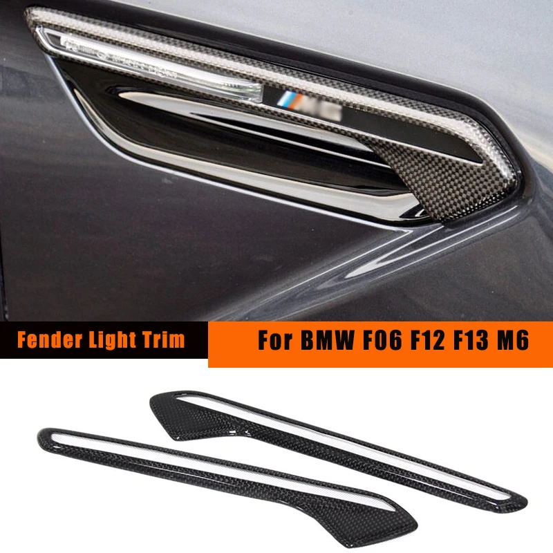 F06 F12 F13 сухой углеродного волокна Fender светильник Накладка для BMW M6 воздуха выходе