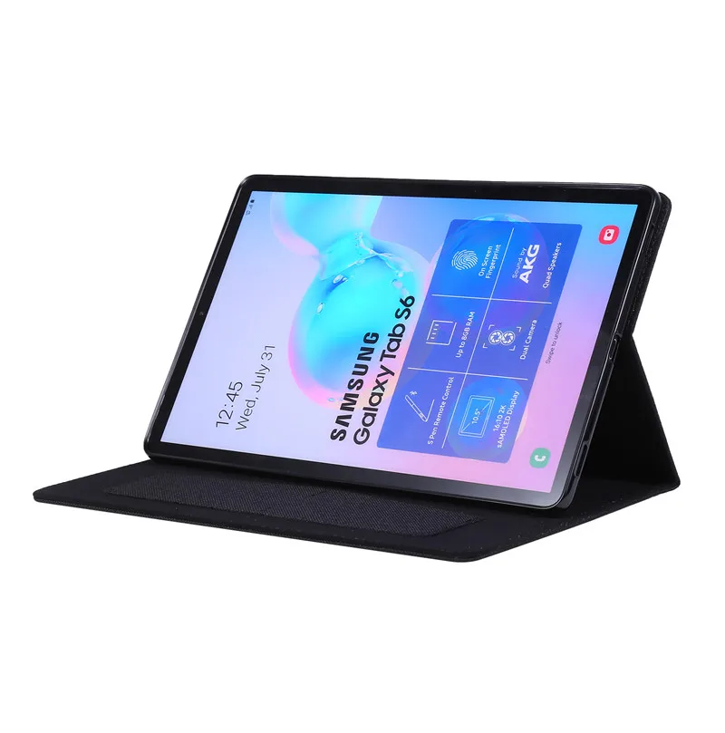 Тряпичный чехол для Sansung Galaxy Tab S6 10,5 SM-T860 SM-T865 10," Tablet Capa Funda чехол с картой Solts+ пленка+ ручка