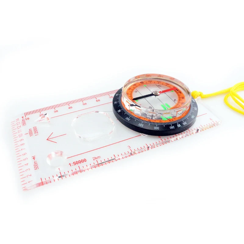 

Professional guide needle belt hanging rope multifunctional compass map measurement scale outdoor tourism camping