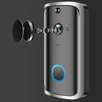 

Smart Wireless Phone Door Bell Camera WiFi Video Intercom Ring PIR Doorbell