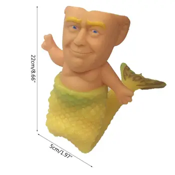 

Funny America President Doll Fish Tail Slow Rebound Stress Relief Vent Toy Gift X5XE