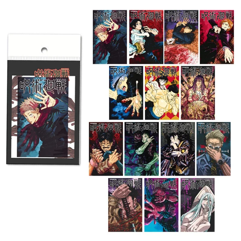 14 unids/set Anime japonés Jujutsu Kaisen postal de papel de juguete colección de Lomo tarjeta postal regalos