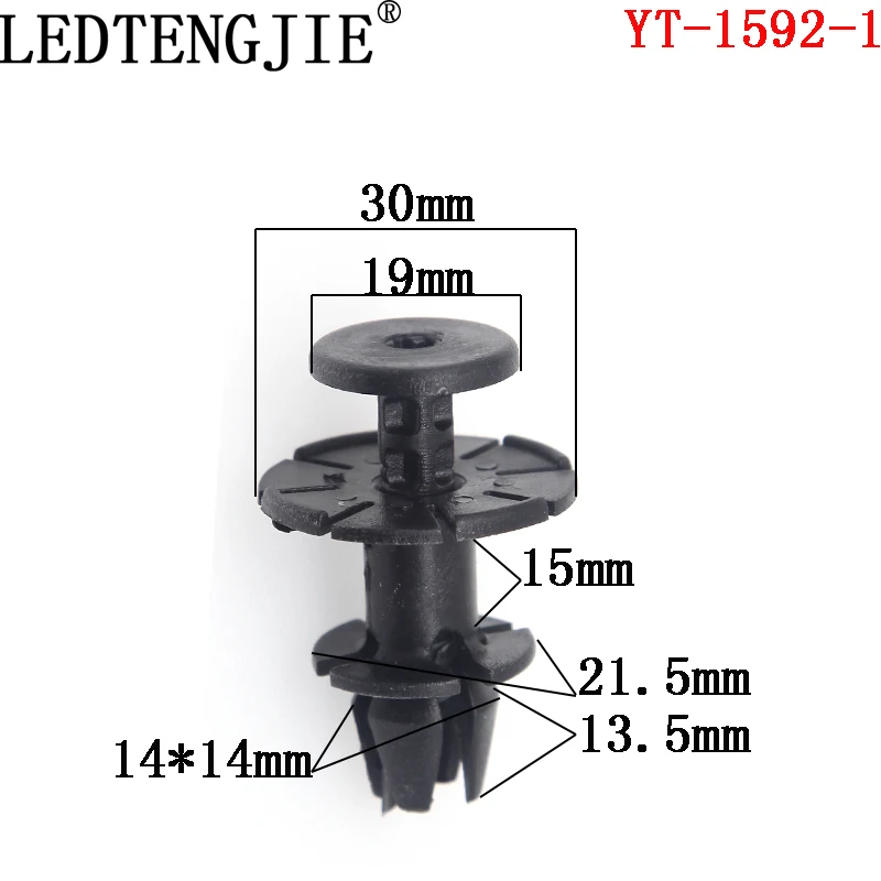 

LEDTENGJIE Auto Fastener Clip 10PCS YT-1592 Car Bumper Clips Retainer Car Fastener Rivet Liner For BMW car Repair Fasteners