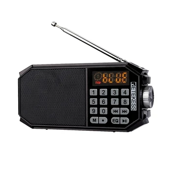 

Retekess TR610 Bluetooth FM Radio with Headphone Jack Supports T-Flash (TF) Card to Read Music From U Disk Supports Recording