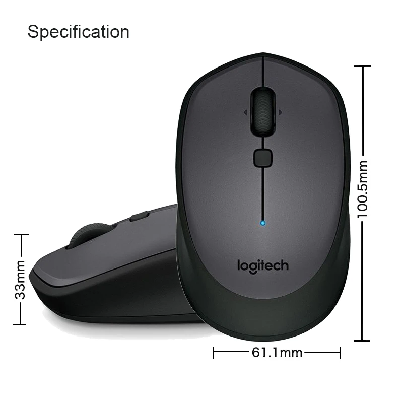 Оригинальная Беспроводная Bluetooth Мышь Logitech M336 цветная для Windows 7/8/10 Mac OS X 10 8 Chrome Android
