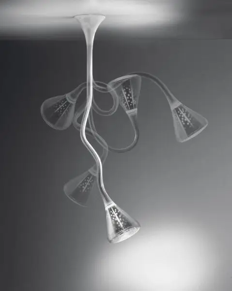 Modern minimalist PIPE hose ceiling light flexible lotus head living bed room lamp | Лампы и освещение