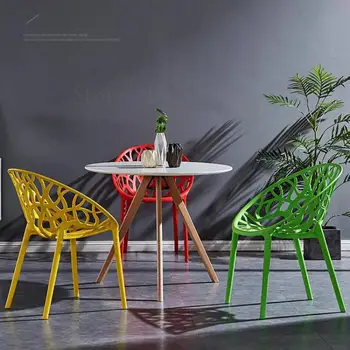 

Nordic Modern Minimalist Armrest Back Dining Chair
