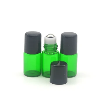 

1pcs 2ml Green Roller Bottle for Essential Oil Refillable Perfume Sample Roll on Bottle Deodorant Containers
