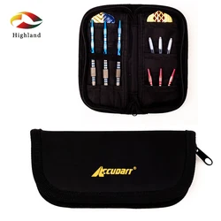 Bolsa de dardos de tela Oxford, bolsa de dardos negra, estuche de almacenamiento portátil pequeño, Kit de equipo de tiro recreativo
