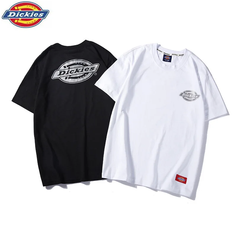 

2020 Spring New Style Dickies Reflective Popular Versitile Fashion round Linc-Short Sleeve Men And Women Celebrity Style Couple