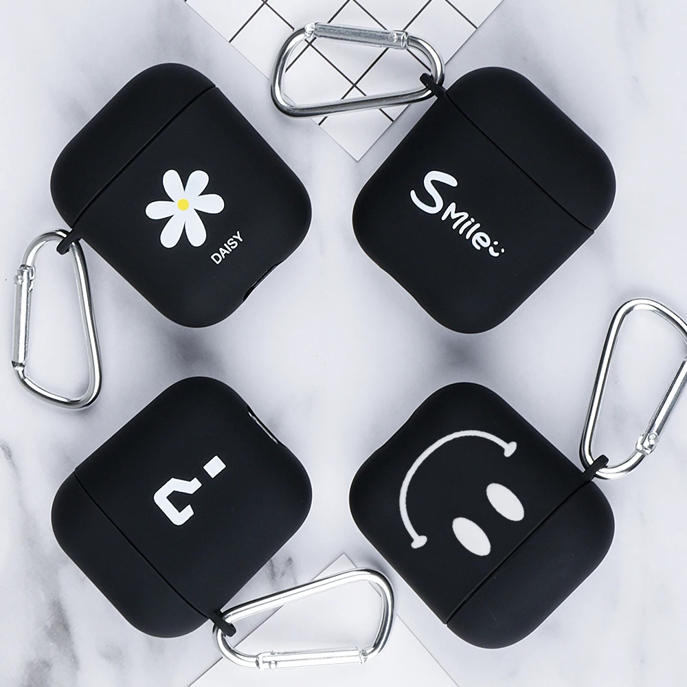Матовый чехол из поликарбоната для airpods 2 милый противоударный Apple Airpods 1