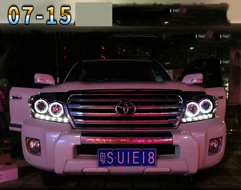 Автомобильный Стайлинг светодиодный чехол для фар Toyota land cruiser фары 2009-2013 land cruiser фары двойной ксеноновые линзы