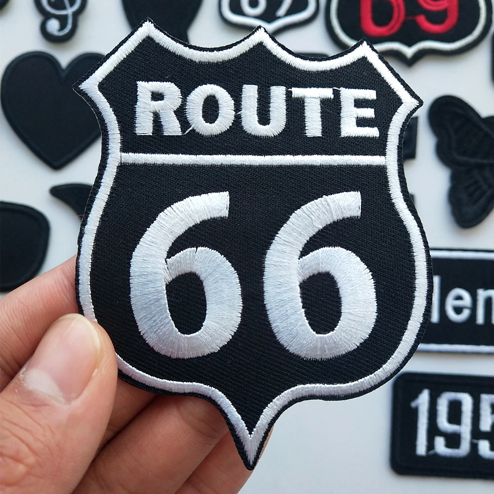 724 -Autocollants à Ailes Noires Et Blanches,Patchs Brodés Pour