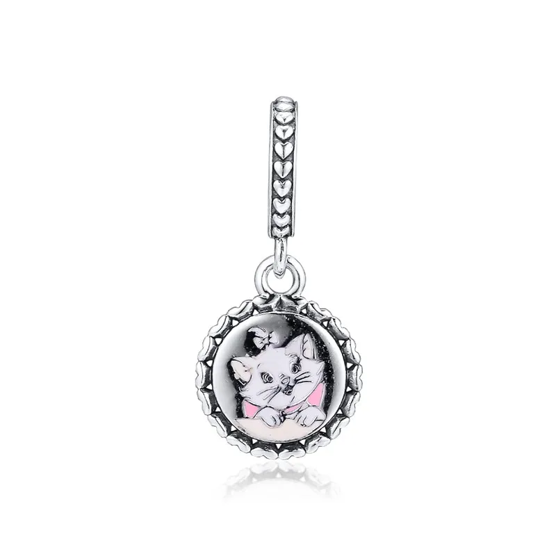 

Original 925 Sterling Silver Bead Cat Lady Pendant Charm Beads Fit Women Pandora Bracelet & Bangle Diy Jewelry Kralen Wholesale