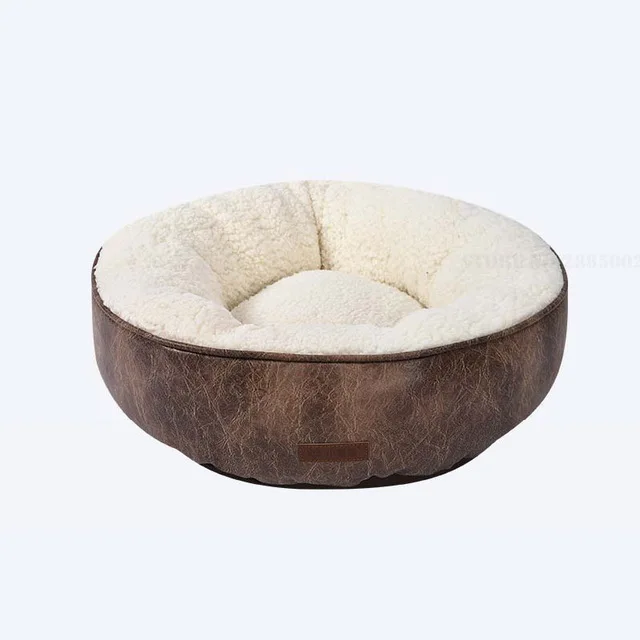 Round-M Xiaomi Pet гнездо утолщенные теплые износостойкие водонепроницаемые анти-грязные высокая эластичность съемные, пригодные для стирки домашних животных спальный коврик товары для домашних животных - Цвет: Round-M