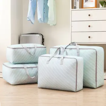 

Portable Folding Home Storage Clothes Bags Quilt Blanket Bedding Comforter Wardrobe Organization Accessories Supplies Stuff