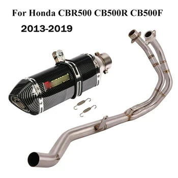 

Slip-on For Honda 2013-2019 CBR500 CB500X CB500F Motorcycle Full Exhaust System Pipe Front Link Pipe Connect Exhaust Tip Muffler
