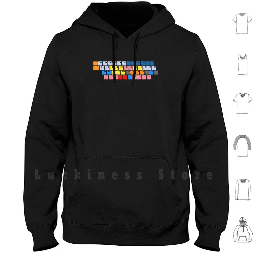 Avid Keyboard Hoodies Manica Lunga Avid Keyboard Geek Edition Computer Imac Macbook Macbook Pro Technology Tech