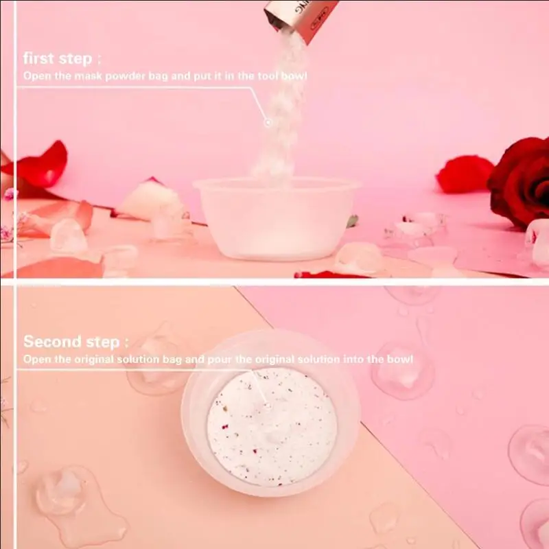 60 шт. DIY SPA коллагеновая Органическая розовая гидро желе отшелушивающая маска