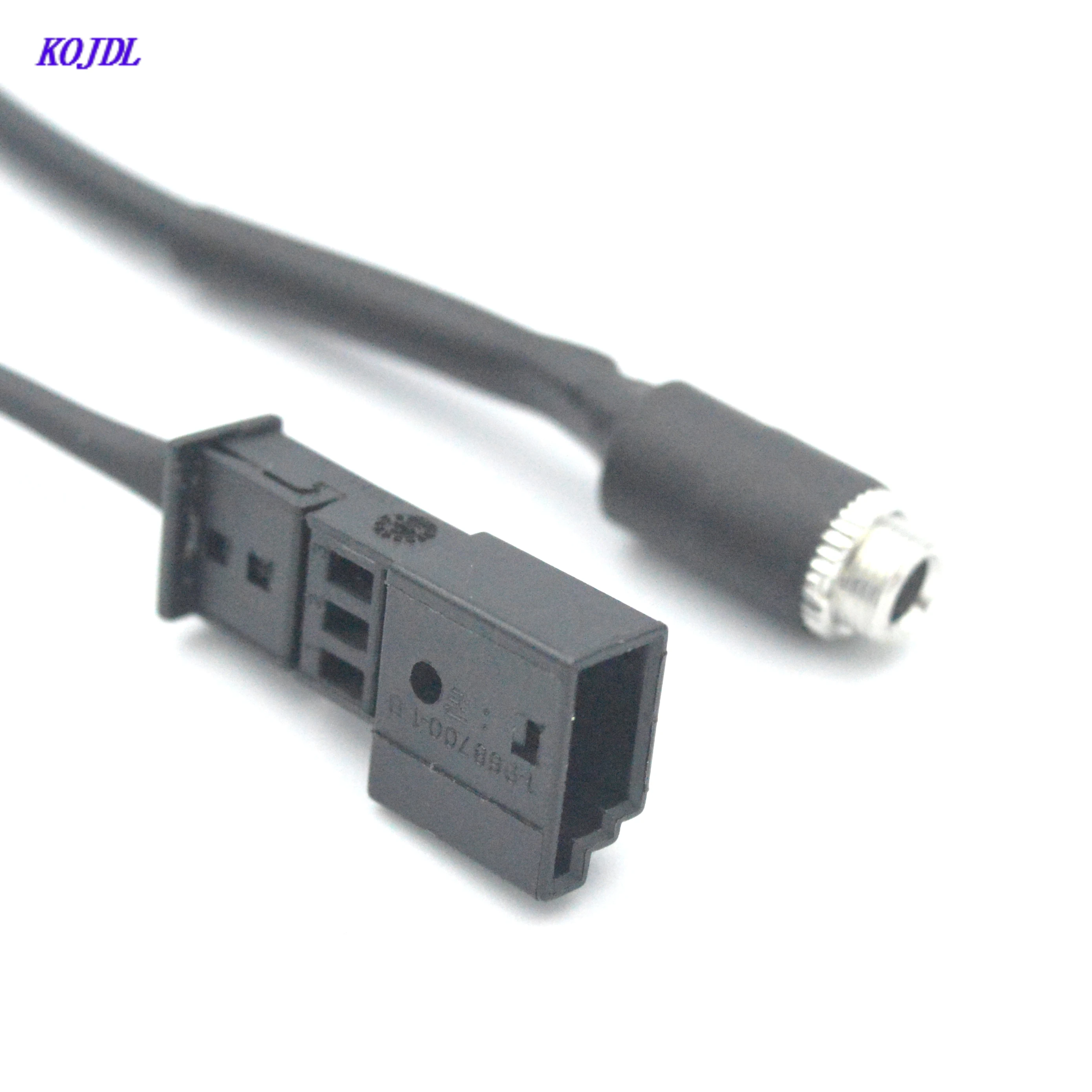 자동차 Aux 케이블 어댑터 3.5mm 3 핀 암 잭 AUX 커넥터, BMW E39 E46 E53 X5 Series3 M3 키트용 라디오 오디오 케이블 슈트, 1 세트