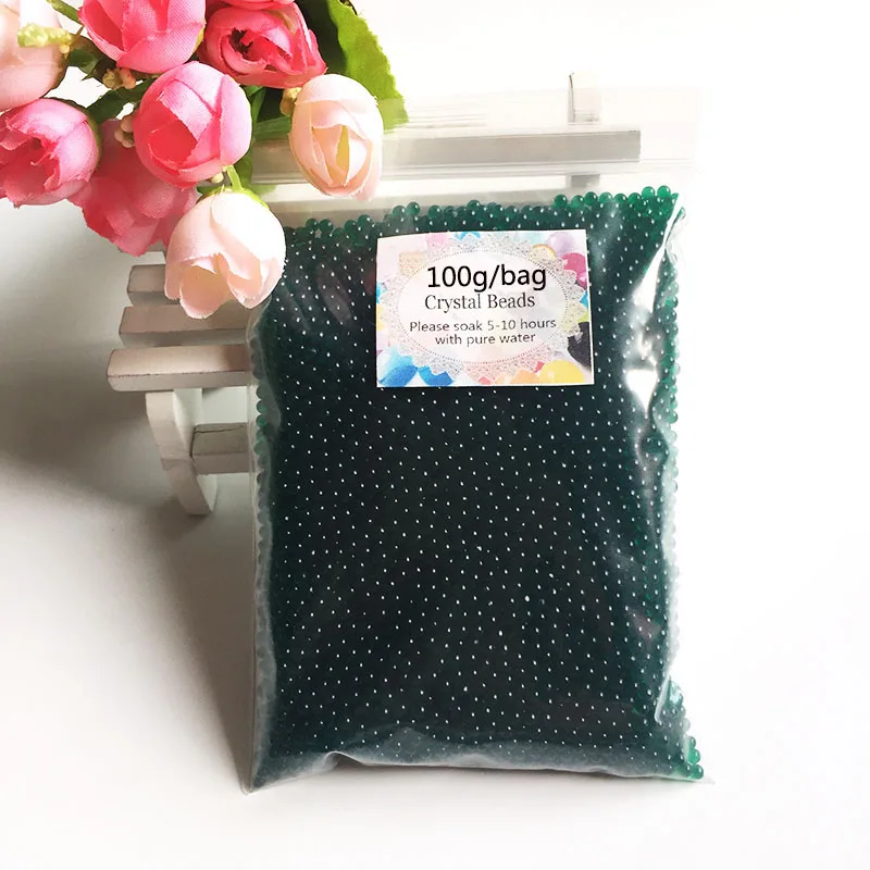 7000 шт./пакет 2,5-3 мм кристаллическая почва полимерный растущий шар для цветы декоративный свадебный Декор для дома - Цвет: 2