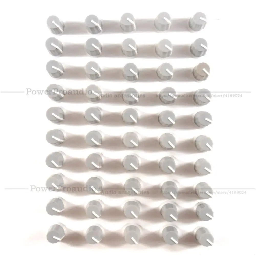 50pcs/lot EQ Cap Equalizer Knob / High School Bass Pot Knob Cap for Pioneer DJ MIXER DJM djm-2000 900 850 750 700 800 Gray Color