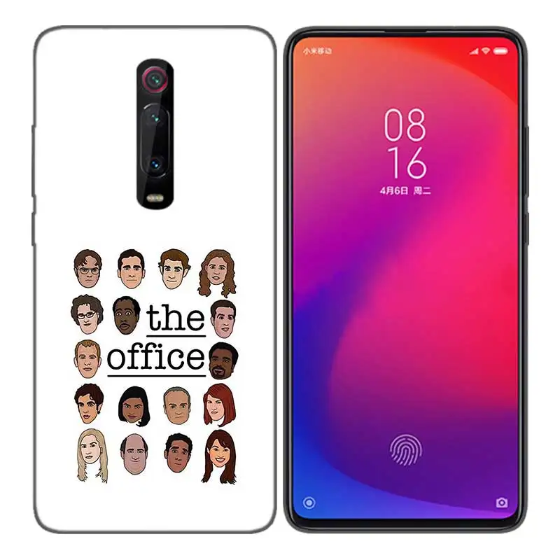 Черный мягкий силиконовый чехол-сумка для Xiaomi mi 9T CC9 Red mi 4 4X5 6 6A 7 7A Note Plus K20 Pro F1 Tampa Fall The Office Funny
