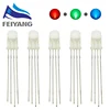 50pcs 5mm RGB LED Diffused Diode Light Common Anode/CATHODE Tricolor Red Green Blue 5 mm LED Emitting Diode Lamp Wide Angle ► Photo 2/6