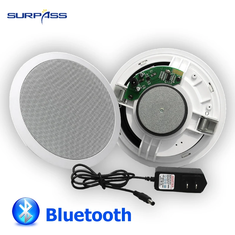 Construído em Alto-falante do Teto do Amplificador da Classe Ativo do Teto para a Reprodução de Música d de Digitas Polegada Bluetooth Alto-falante Interna 15 w 6
