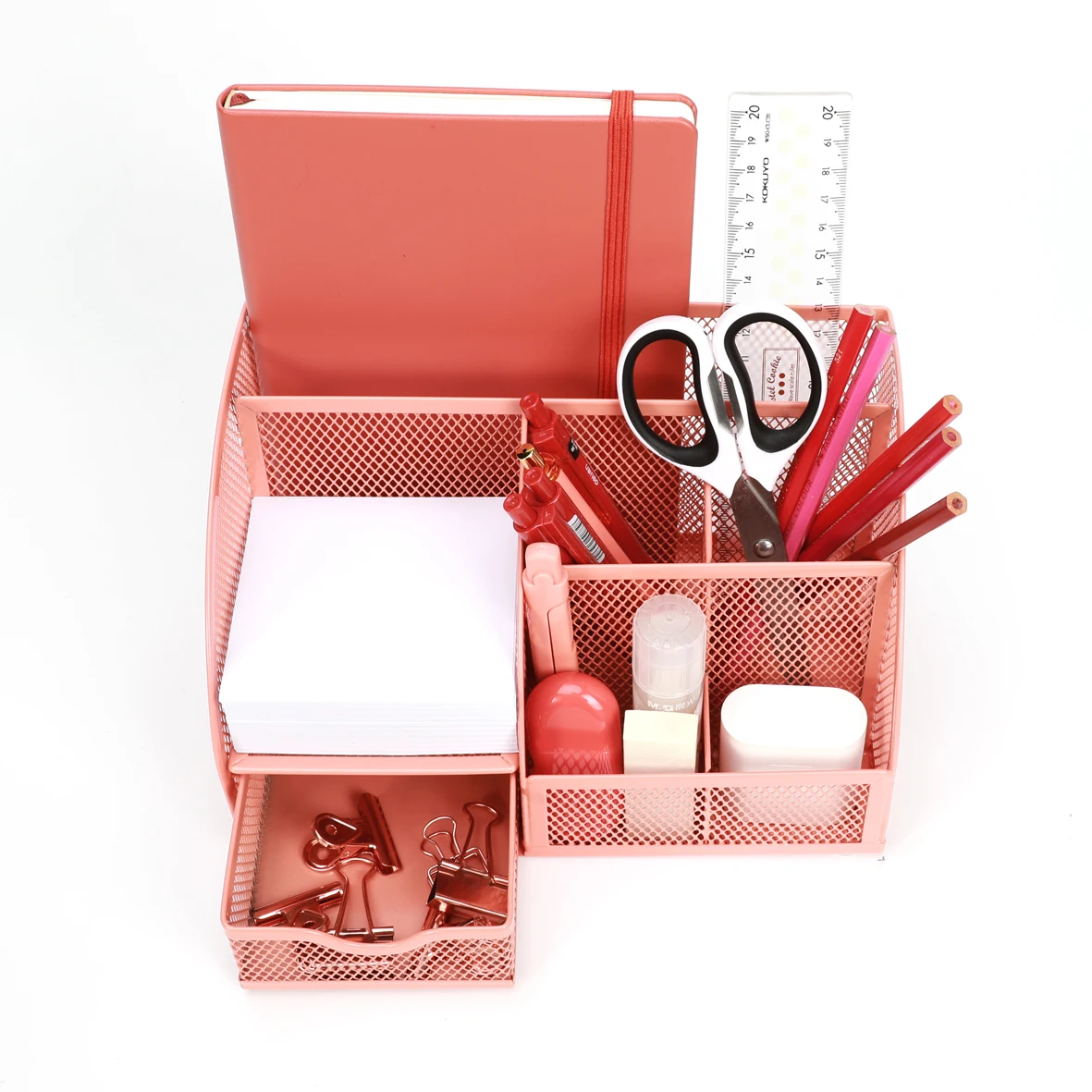 Metal Office Organizer Mesh Desktop Storage Box Stationery Accesorries Cosmetics Holder Office Home Supplies pen holder desktop storage box stationery organizer stationery storage box