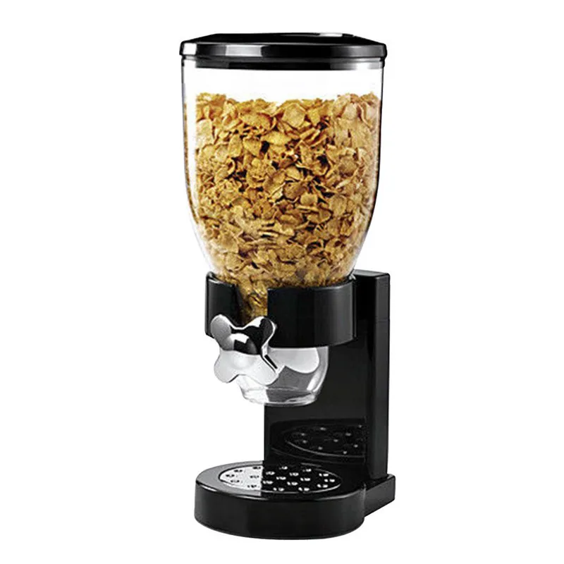 

Barrels Cereal Machine Kitchen Storage Containers Round Grain Dispenser Oat Storage Tank Self-service Food Storage Container