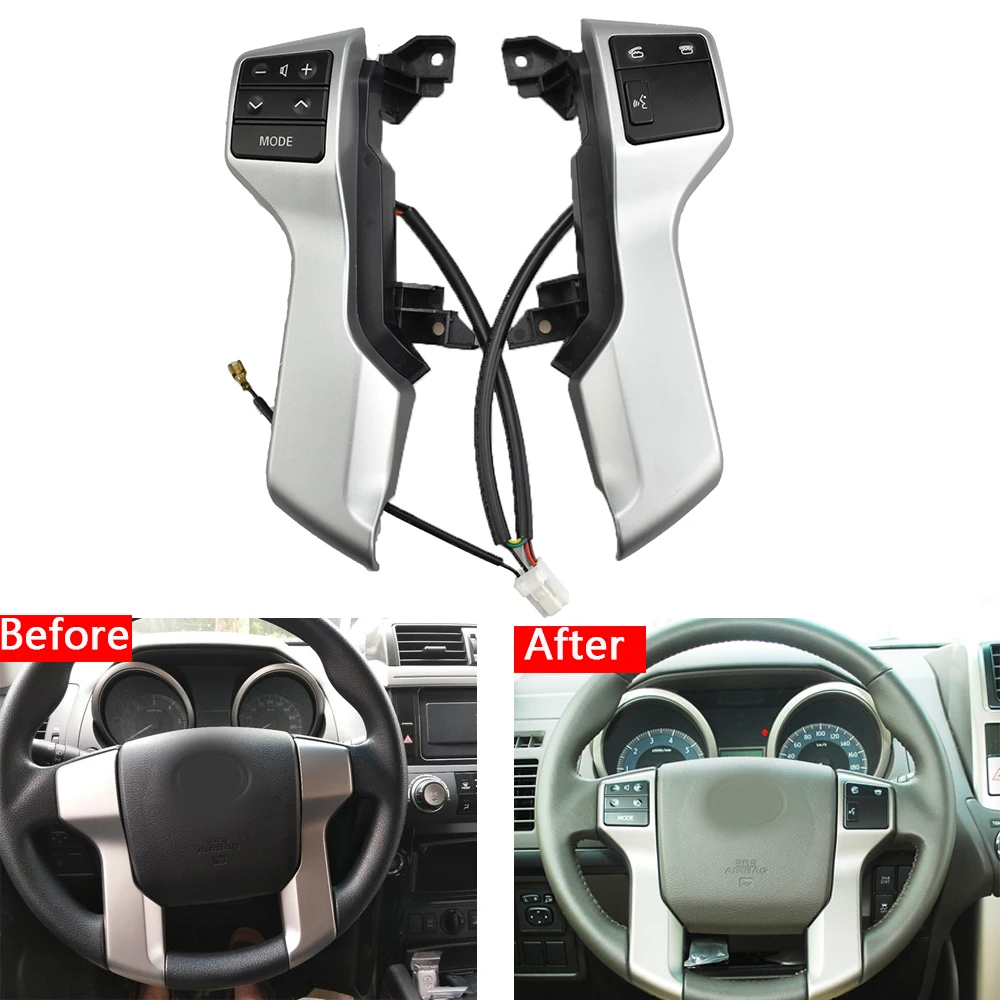 Кнопка управления переключателем рулевого колеса в сборе для Toyota Land Cruiser Prado Bluetooth