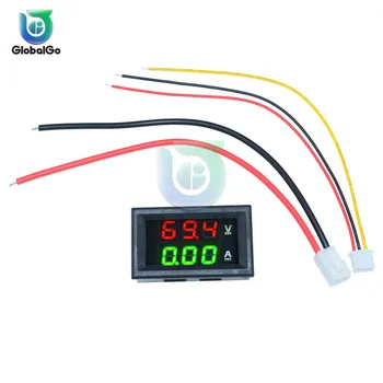 

3pcs DC4-30V 0-100V LED Digital Voltmeter Ammeter 10A Voltage Current Meter Voltammeter Volt Amp Tester Detector 2/3pin Cable