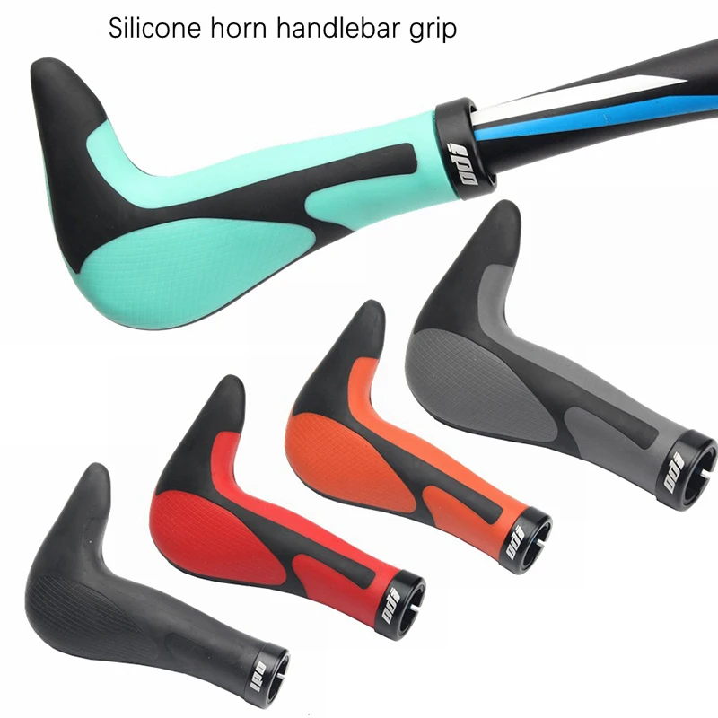 1 Pair TPR Rubber Grips Lock-On Bike Handlebar Grips MTB Non-slip Ultralight 