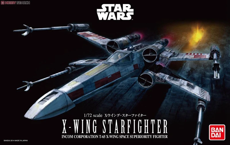 Bandai ЗВЕЗДНЫЕ ВОЙНЫ 1/72 Rebel X-Wing X-wing fighter ПВХ Сборная модель игрушки | Игрушки и хобби